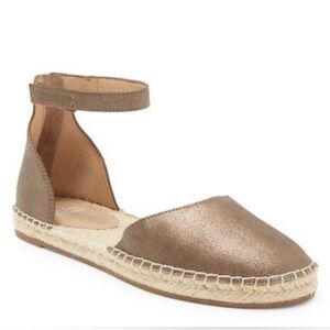 Eileen Fisher Lala Women’s Bronze Metallic Espadrille Sandals New!